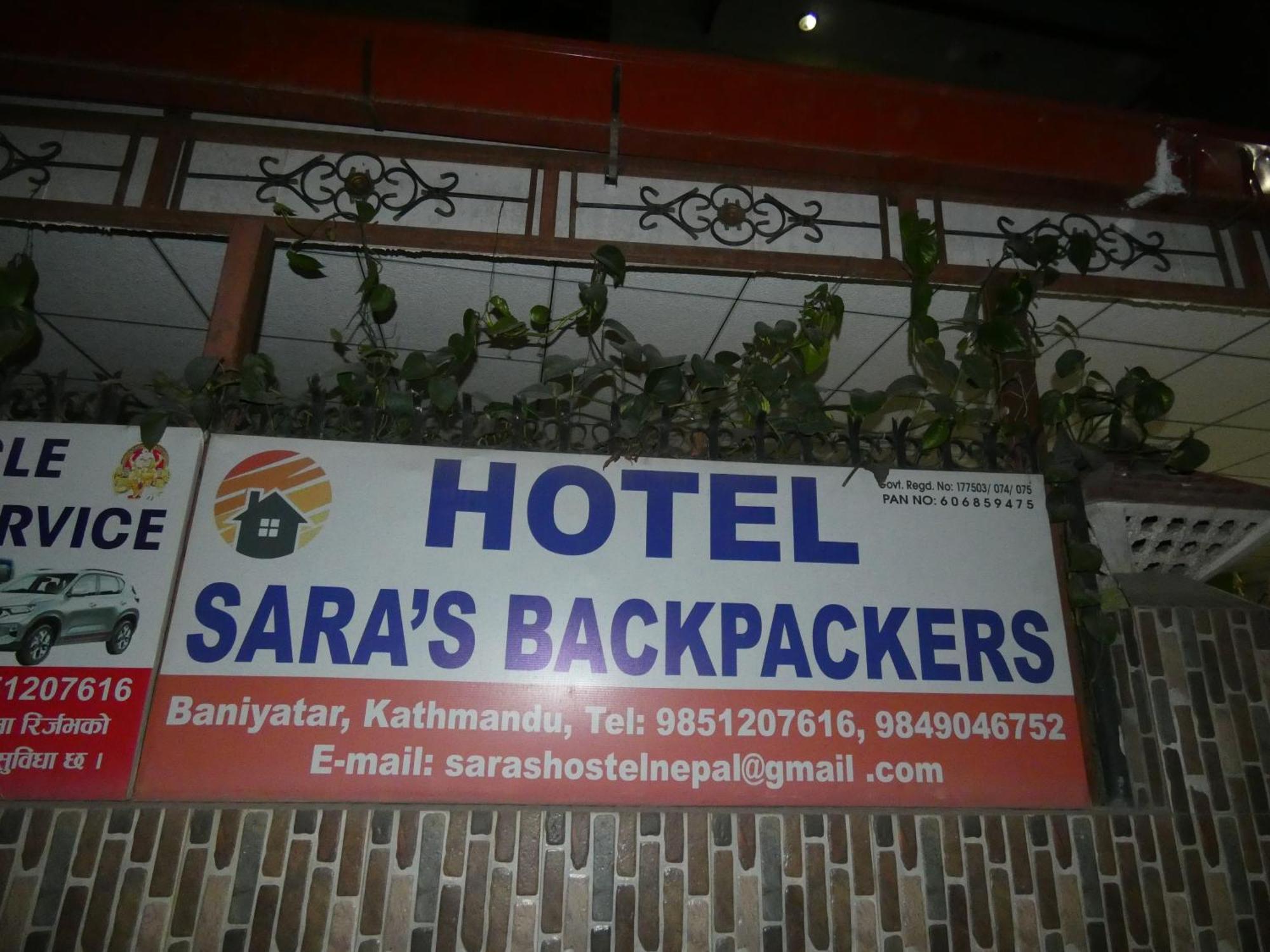 Sara'S Backpackers Hotel Kathmandu Exterior foto