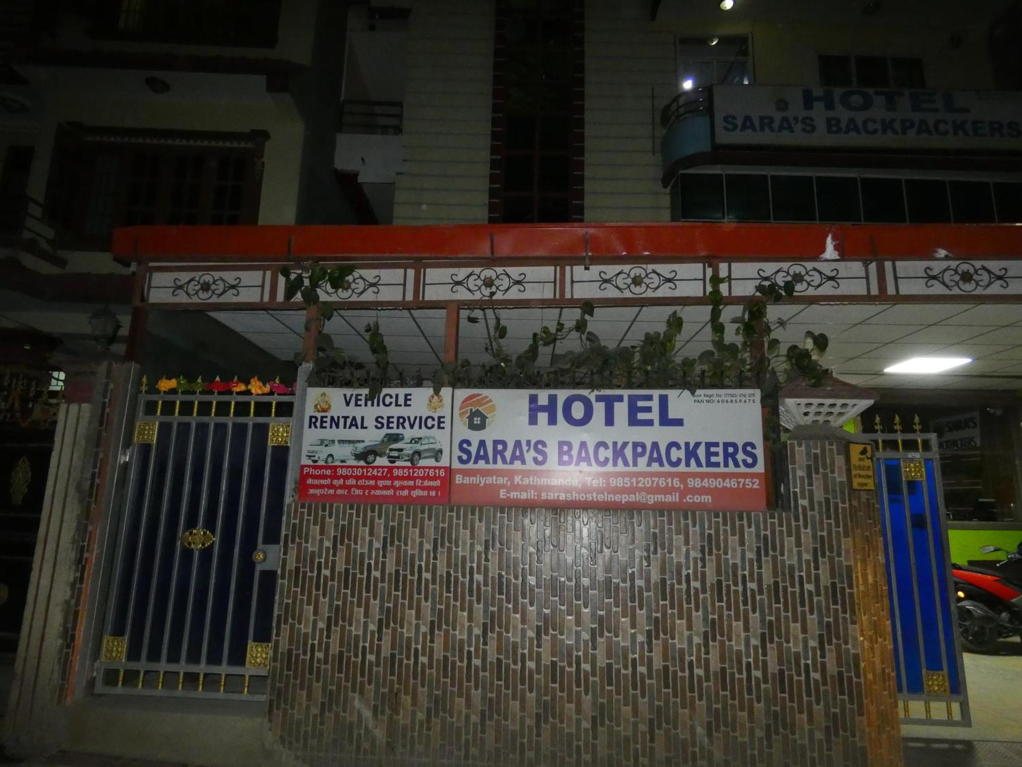 Sara'S Backpackers Hotel Kathmandu Exterior foto