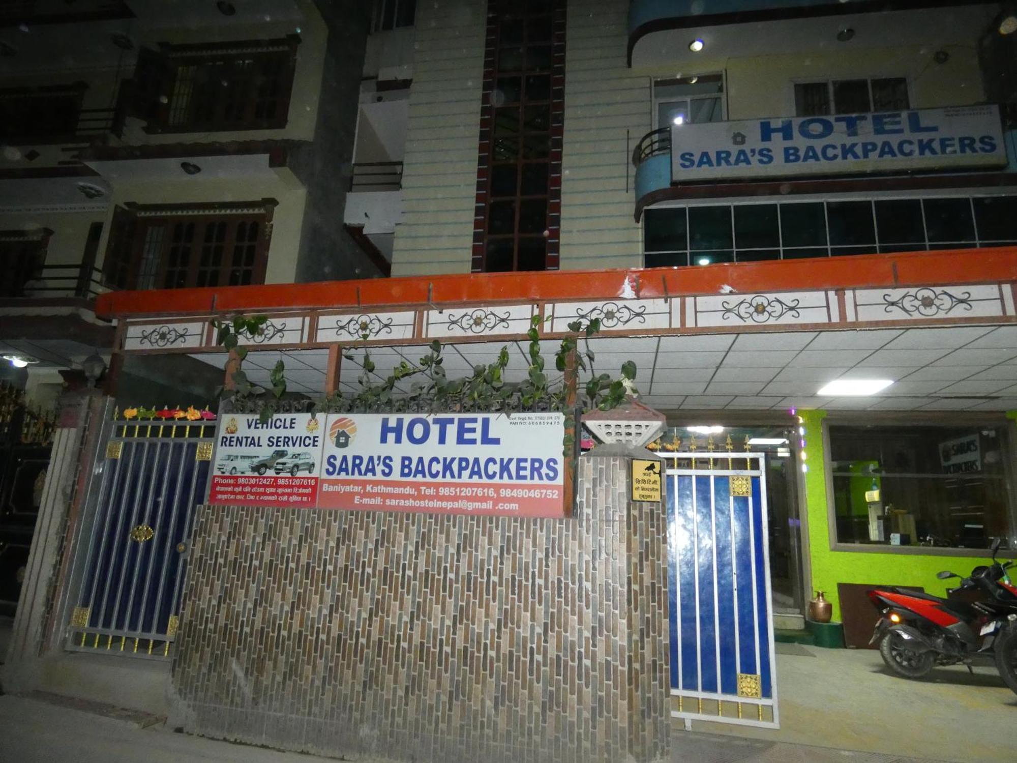 Sara'S Backpackers Hotel Kathmandu Exterior foto